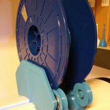 robo3d top mount spool holder remixed wheels 608zz bearings tool 3d printer parts 3d print model - Mito3D
