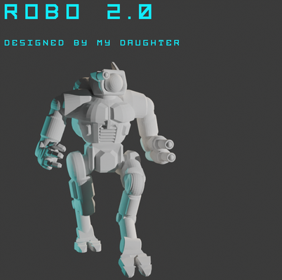 roboter 2 0 by wolks tochter 1 spiel mech battletech amerikanisch mecha tischplatte proto 3d print model - Mito3D