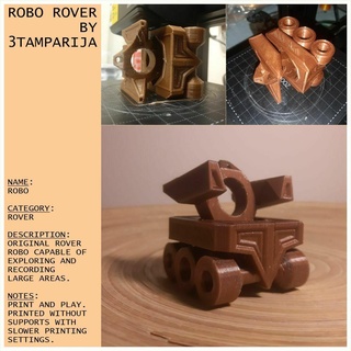 robo rover toy car art new neo futuristic space rocket astronaut mars planet 3d print model - Mito3D