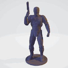 robocop jogos filme robô pc herói figura brinquedo fácil poli ataque guerra legal arma desenho animado 3d print model - Mito3D