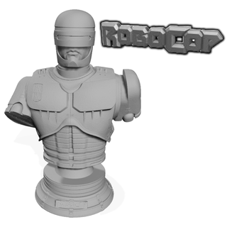 robocop bust Art movies free action movie police robot 3d print model - Mito3D