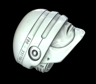robocop yüzük kolye fütüristik kahramanlık yasa icra sibernetik geliştirmeler adalet adam makine sci fi klasik 3d print model - Mito3D