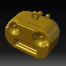robo-keychain min3dprint gadget 3d print model - Mito3D