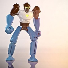 robolabs lunar elite vertex game action figure develop3d robot toy 3d print model - Mito3D