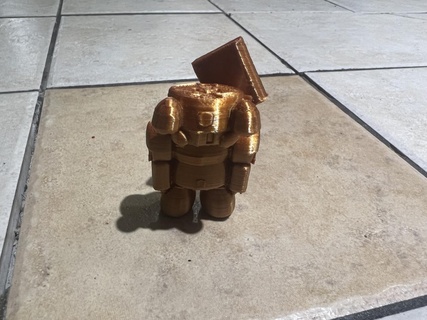 robot jouet faible poly action figure figurines 3d print model - Mito3D