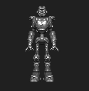 robot art jouet forme décor 3d modèle robot 3d print model - Mito3D