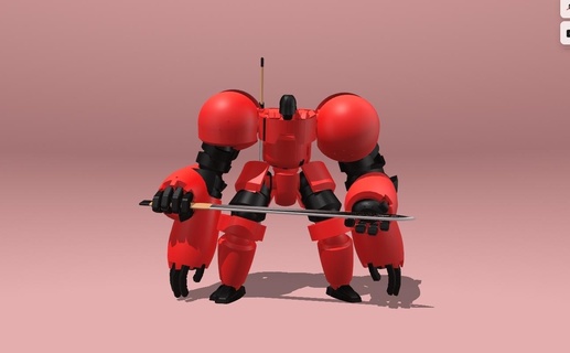 robô arte robô 3d print model - Mito3D