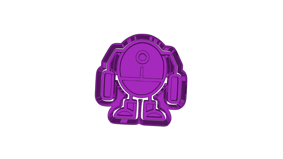 robot 26 cutter stamp cookie form shape making cookies cutting dough decorating parties toys key chains personalized gifts letters 3d print model - Mito3D