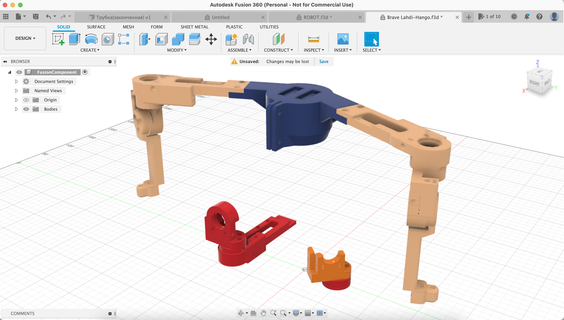 robot brazo 3d print model - Mito3D