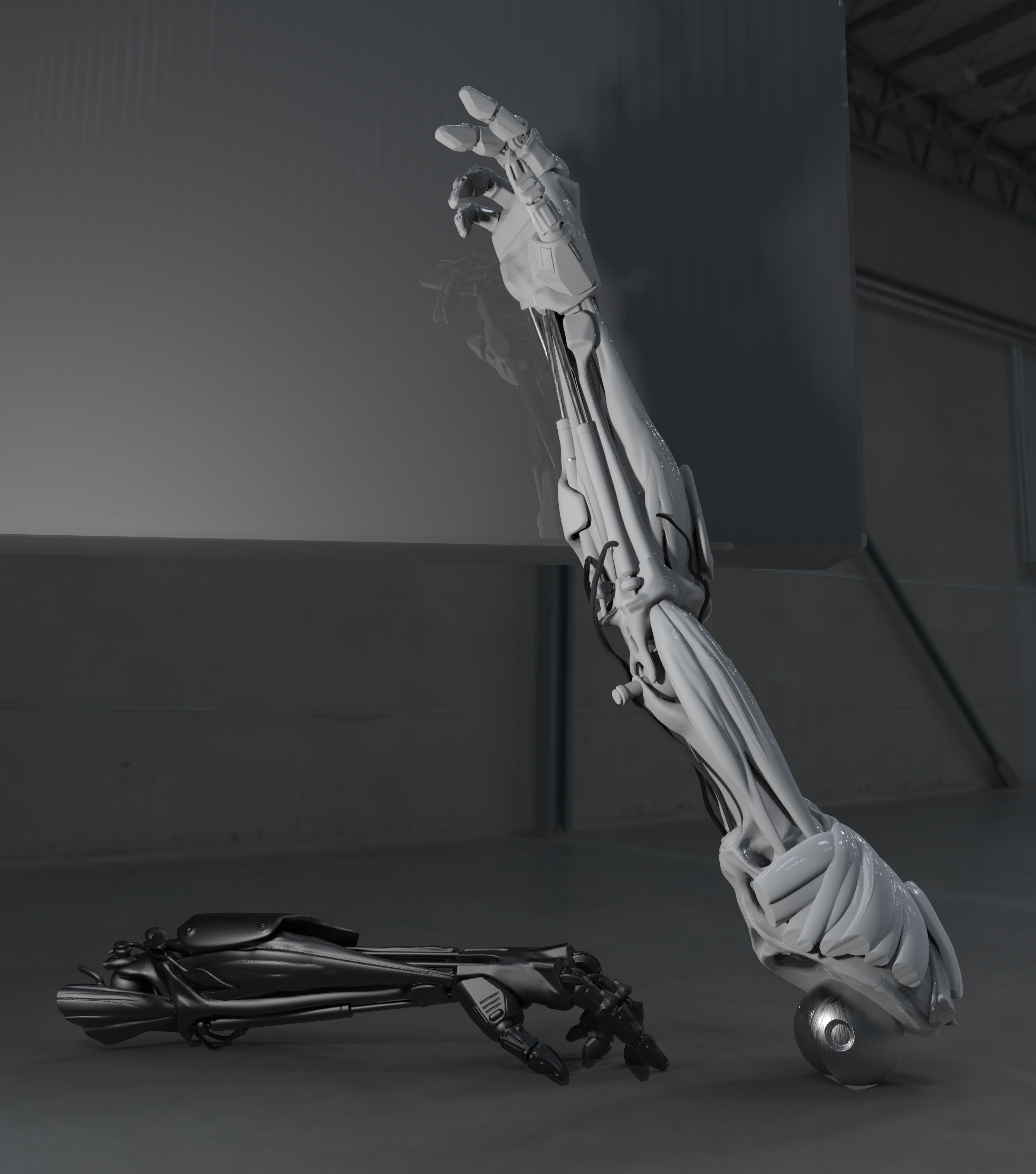 Roboter Arm Spiel Modell 3D print model - Mito3D