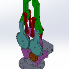 robot arm gripper toy art 3d print model - Mito3D