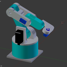 braccio robot mini strumento 3d print model - Mito3D