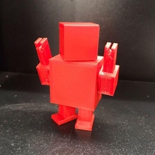 robot robot fléchir flexi articulé Facile jouet enfant 3d print model - Mito3D
