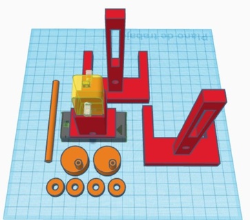 robot bipod step 3d print model - Mito3D