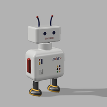 robot bouteille 3d print model - Mito3D
