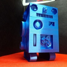 robô caixa brinquedo armazenamento árvores 3d print model - Mito3D