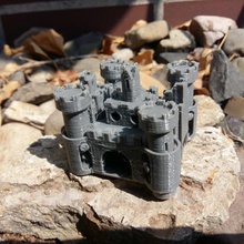 robot castle burg toy 3d print model - Mito3D