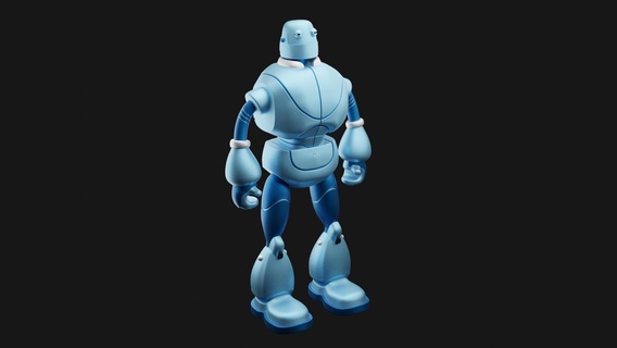 robot karakter rc07 3d model yazdırılabilir blender 3dartistsandeep robotik tasarım 3d print model - Mito3D