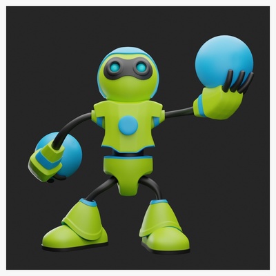 robot personnage rc09 3dprintable mixeur 3dasset robotique jouet 3d print model - Mito3D
