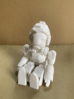 robot flexi toy print place cute mechanical science robo 3d print model - Mito3D