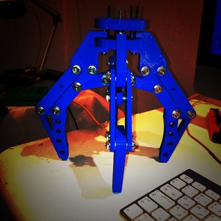 robot gripper stl robotics 3d print model - Mito3D