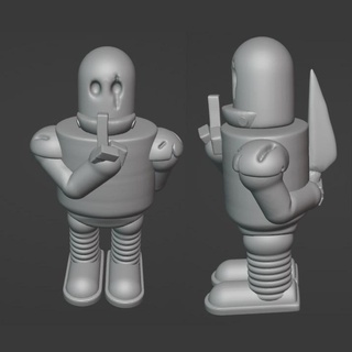 robot knife robotic robots toy miniature figure 3d print model - Mito3D