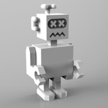 robot ko juego jouet la estatuilla personnage 3d print model - Mito3D