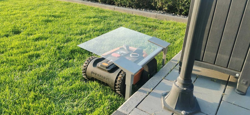 robot lawn mower garage v2 - 5mm edition landroid mover garden house worx gardena mowro 3d print model - Mito3D