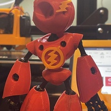Roboter Kennzeichen ii Blitz Variante Gadget robotmarkii Superhelden Actionfiguren 3d print model - Mito3D