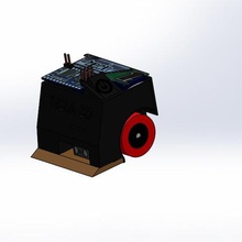 robot de microsumo juego robótica la competencia tecnología paramount pololu 3d print model - Mito3D