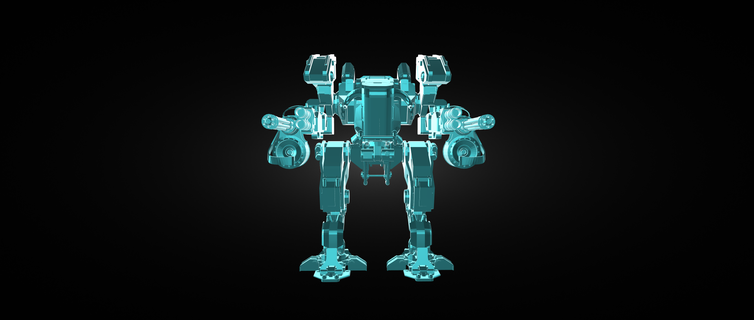 robot model 3d Yazdır stl oyuncak Battletech fantezi 3d print model - Mito3D