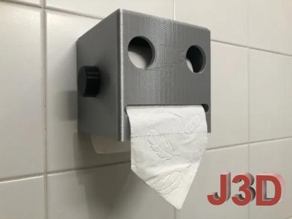 Roboter Papier Abwickler Toilette derouleur Spaß Dekoration 3d print model - Mito3D