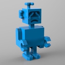 robot qui pleure oyun jouet heykelcik personnage 3d print model - Mito3D
