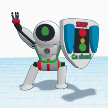 robot security rosbos art twotreesrobot traffic 3d print model - Mito3D