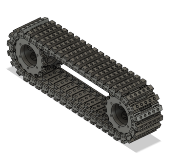 robot tracks sprockets Gadget robotics ugv motion wheels 3d print model - Mito3D