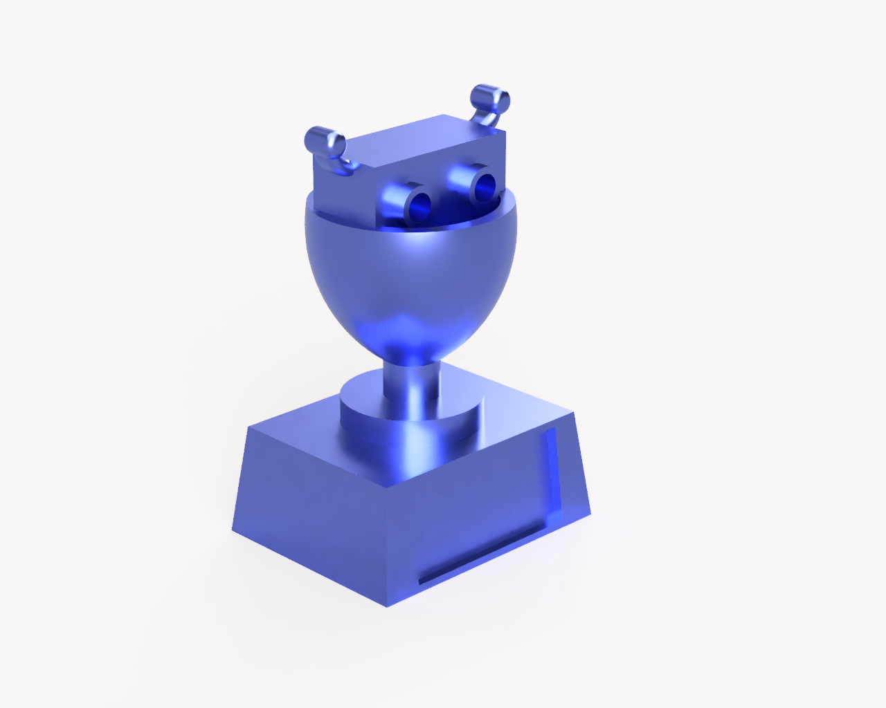 robot trofeo celebracion diseño 3D print model - Mito3D