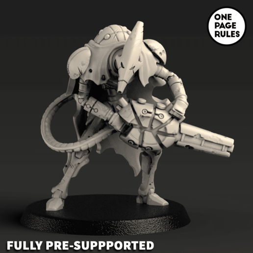 robot guerriero warhammer 40k necrons onepagerules legioni 3D print model - Mito3D