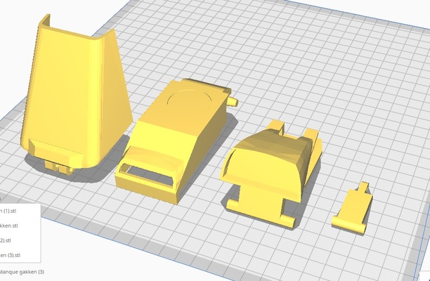robotech partes ciclone gakken painel controle união parabrisa jogos motociclone 3d print model - Mito3D