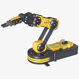 robotic arm robot robots robotics retro automation technology bot machine engineering mechanical futuristic cyborg android mecha mech vector 3d print model - Mito3D