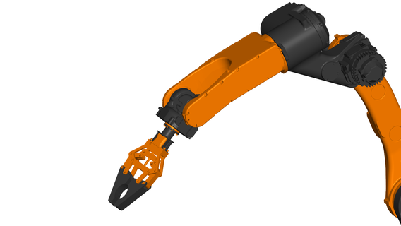 robotic arm - gripper arm robotic robot hand  3d print model - Mito3D