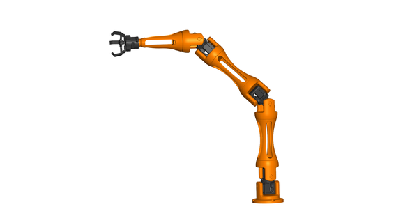 robotique bras pince robot main 3d print model - Mito3D