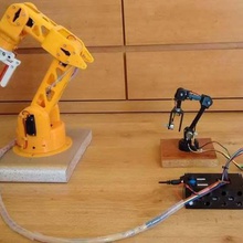 robot kol 5 derece özgürlük 3d baskılı gadget Robotik 3d print model - Mito3D