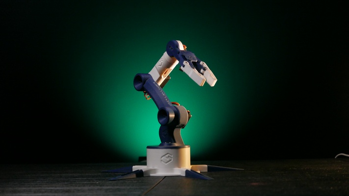 robótico brazo arduino paso archivos salvar jugar exportar importar movimientos robot 3d print model - Mito3D