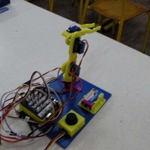 robótico brazo establecido serv arm arduino caso funda palanca mando rasguño robótica 3d print model - Mito3D