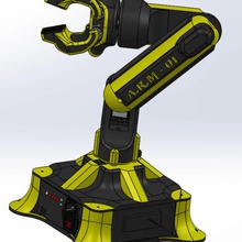 braço robótico gadget robótica armadura braços arduino alicate automática 3d print model - Mito3D