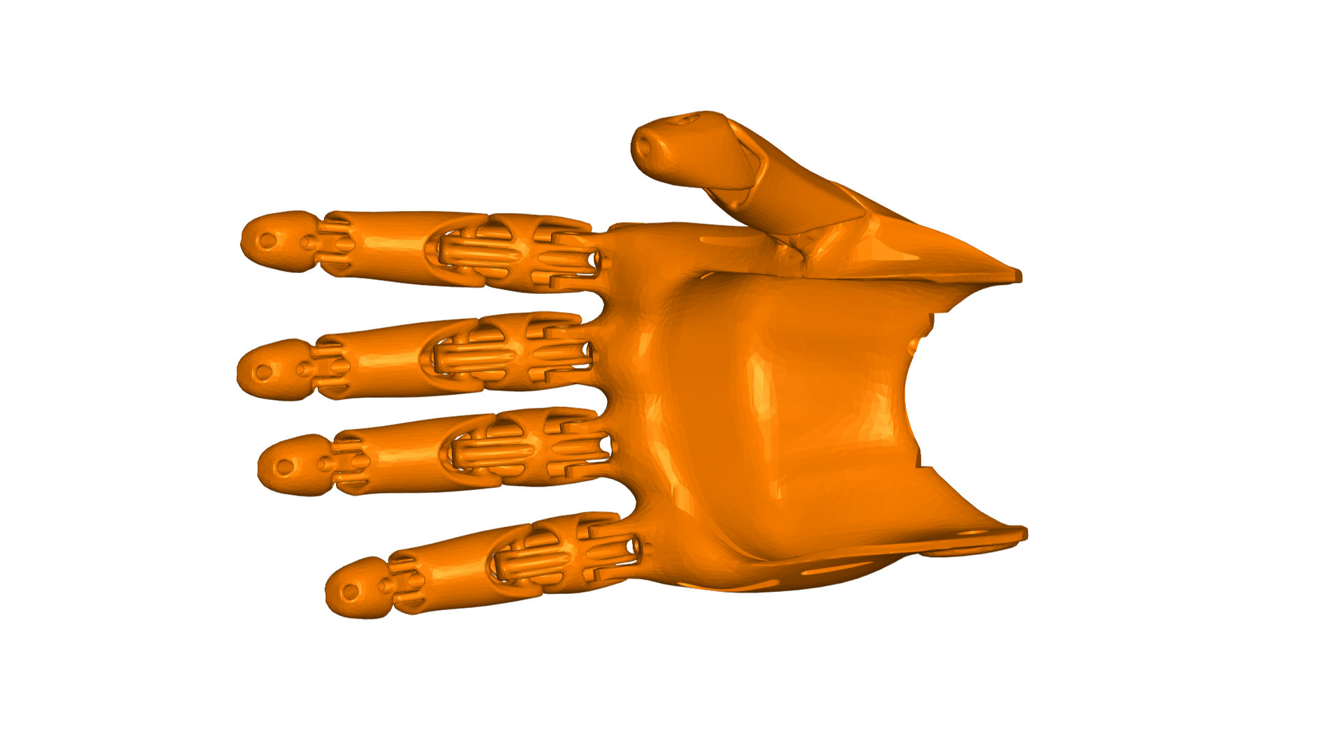 robotic hand - gripper arm robot 3D print model - Mito3D