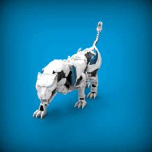 robotic panther art mechanics meca robot android futuristic large animal robotics 3d print model - Mito3D