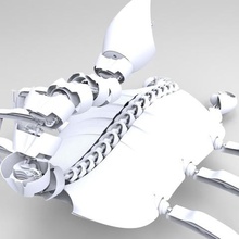 robot akrep sanat hayvan oyuncak sci-fi silah tabanca 3d print model - Mito3D