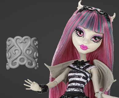 rochelle goyle basic bracelet replacement monster high doll custom accessory 3d print model - Mito3D