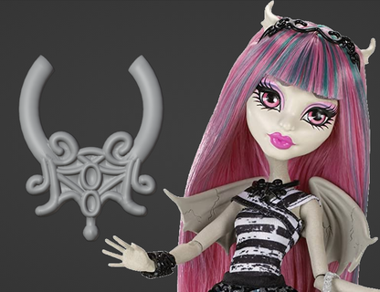 rochelle goyle basic necklace replacement monster high doll custom accessory 3d print model - Mito3D